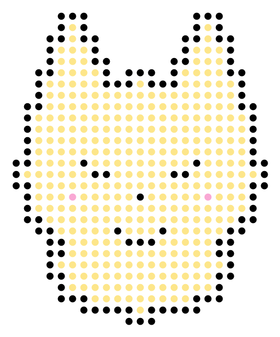 sleepy kitten large 拼豆模板缩略图